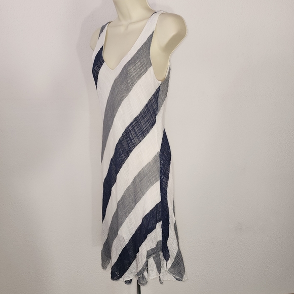 Charlie B Dress 100% Cotton Sleeveless White Size M - Picture 6 of 12